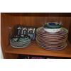 Image 1 : ANTIQUE JAPANESE PORCELAIN PLATES & HEART TEASPOONS (SOME CHIPPED) (27 PCS)