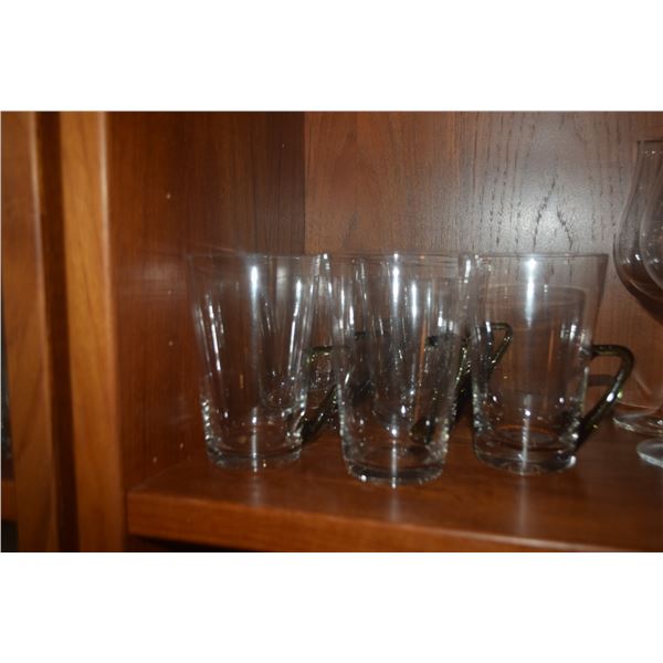 GLASS COFFEE CUPS (7 PCS)