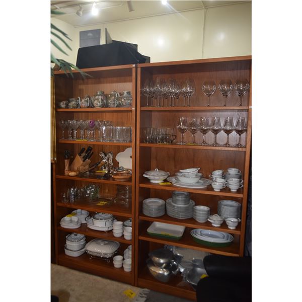 PAIR BOOKCASES (36" X 78 1/2" EACH)
