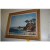 Image 1 : FRAMED OIL ON CANVAS, SEASCAPE (50" X 39 1/2") (SMALL RIP)
