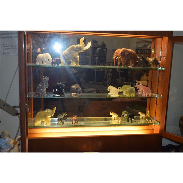 COLLECTION OF ASSORTED ELEPHANT FIGURES (18 PCS)