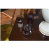 Image 1 : COLLECTION OF CRANBERRY GLASS VASES, PLATE, GLASSES & CUP (7 PCS)