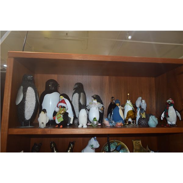 COLLECTION OF PENGUIN & BIRD FIGURINES (19 PCS)