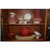 Image 1 : SUR LA TABLE DINNERWARE, MIXING BOWLS & PLATTERS, SHELL PLACEMATS & PITCHER (34 PCS)