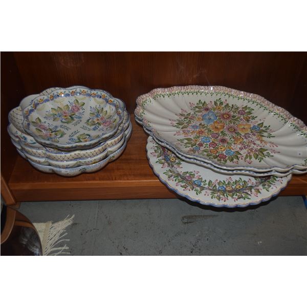 LARGE SERVING BOWLS & PLATTERS (7 PCS)