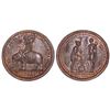Image 1 : British India, Victory of Plassey, Copper Medal, Issued in 1757.