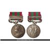 Image 1 : India Medal 1895-1902. Clasp Punjab Frontier 1897-98. Suspender detached from disk.