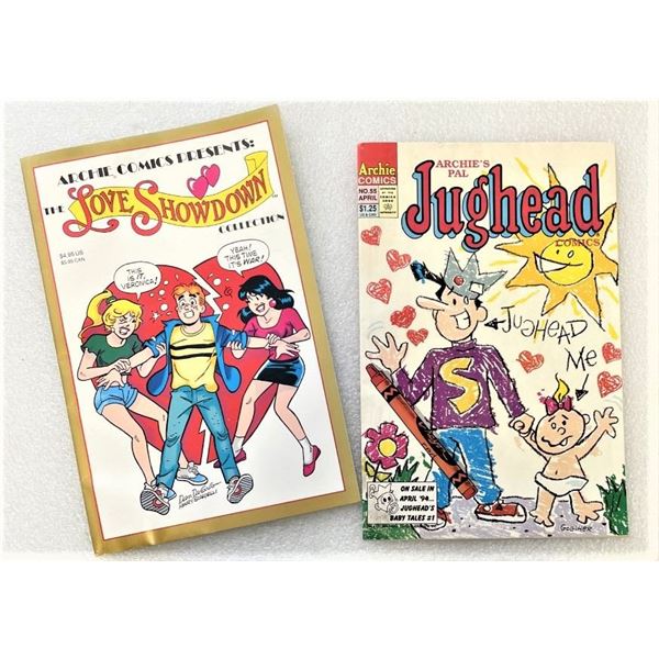 Two comics , Archie and Jughead