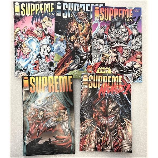 FIVE Image Comics, Supreme, Damage on back of one