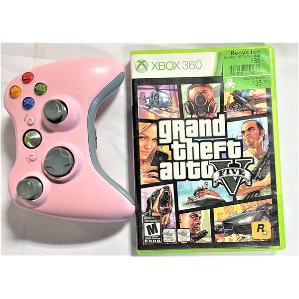 XBox Controller and Grand Theft Auto Game