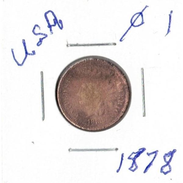 USA One Cent 1878