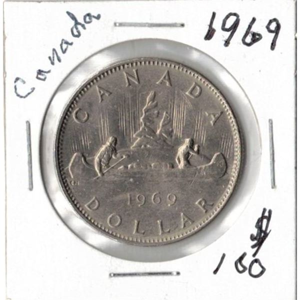 1969 Canada One Dollar Coin 1969-canada-one-dollar-coin