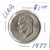 Image 1 : 1977 Eisenhower Apollo 11 USA One Dollar With D Mint Mark