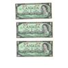 Image 1 : FIVE 1967 One Dollars, Canada NO SERIAL NUMBERS