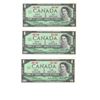 Image 1 : FIVE 1967 One Dollars, Canada NO SERIAL NUMBERS