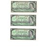 Image 1 : FIVE 1967 One Dollars, Canada NO SERIAL NUMBERS