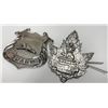 Image 2 : Canadian Military Base-Fort Patrol Cap badge and Pin