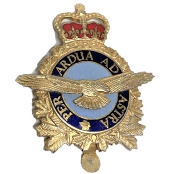 Canadian Air Force Cap Badge Enamel Insignia