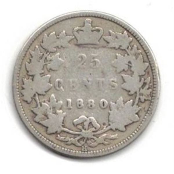 1880 Canadian Quarter