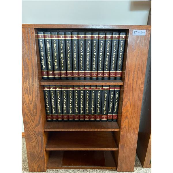 1991 Colliers Encyclopedia, Collection & Custom Shelf  37H x 29W x 11D