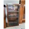 Image 1 : Wood Shelf Glass Doors 42H x 23W x13D