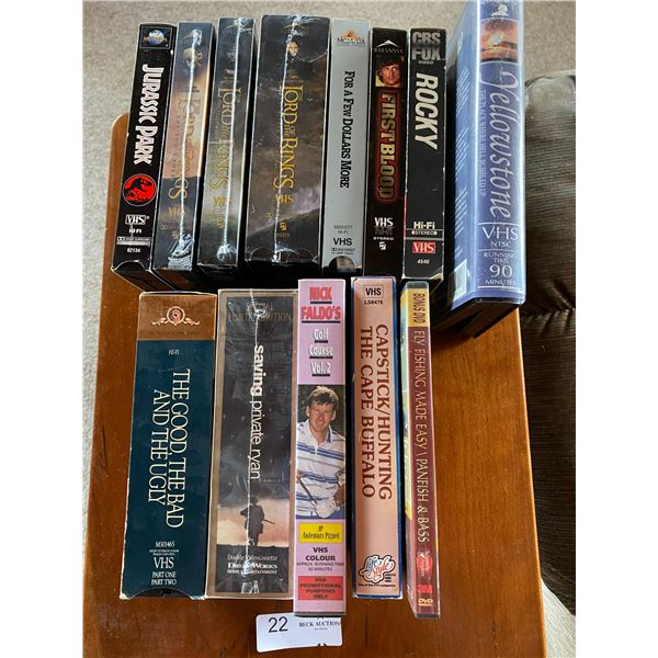 VHS Movies 13 Movies