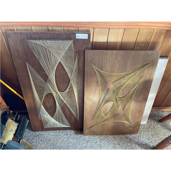 Pair String Art Piece 27 x 18  -  30 x 18