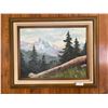 Image 1 : Muriel F. Clarke Mountain Scene Oil On Canvass Painting