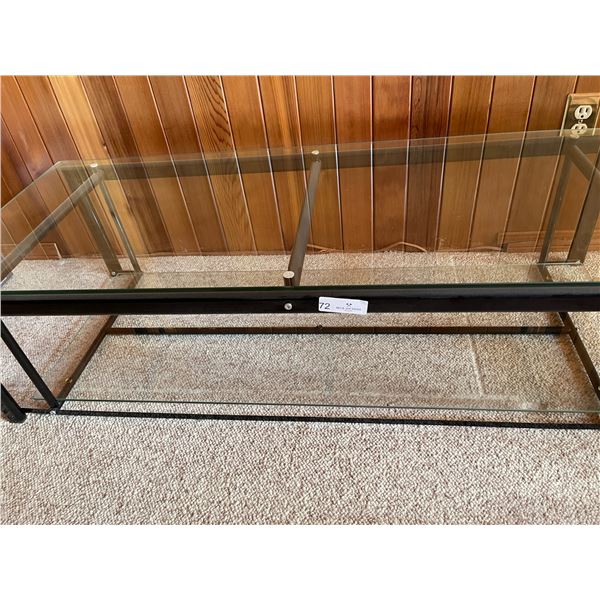 Glass Coffee Table 48L x 20W x 20H