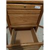 Image 2 : Oak Filing Cabinet 2 Drawers 20W x24D x 29H