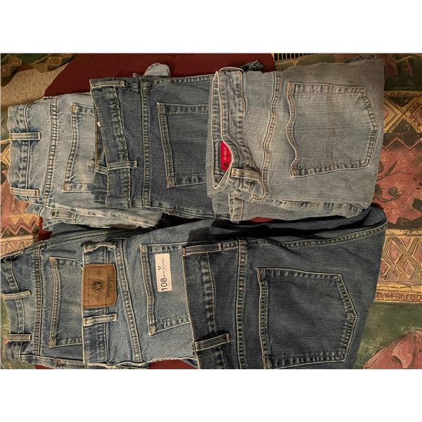 Jeans 6 Pairs Wrangler Kirkland  Buffalo 36 32