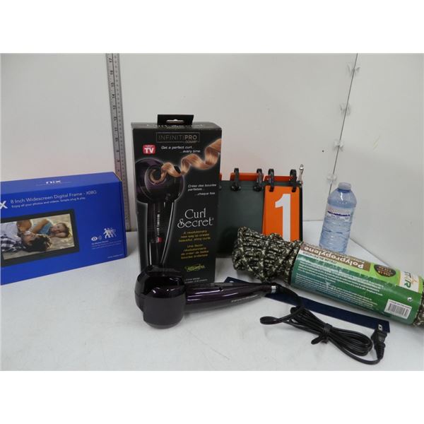 Curl Secret curling iron, digital frame, rope