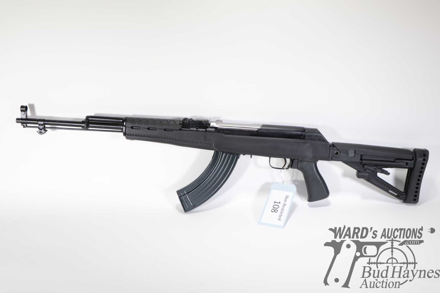 Non-Restricted rifle Russian model SKS, 7.62 five shot semi automatic ...