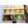 Image 2 : Two tackle boxes containing lures, hooks, line etc.