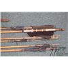 Image 2 : Selection of seven primitive spears, some with metal tips and feathers