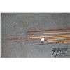 Image 3 : Selection of seven primitive spears, some with metal tips and feathers