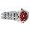 Image 3 : Rolex Ladies Stainless Steel Red Diamond & Ruby 26MM Datejust