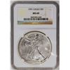 Image 1 : 1991 American Silver Eagle .999 Fine Silver Dollar Coin NGC MS69