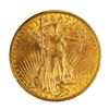 Image 1 : 1908 N/M $20 St. Gaudens Double Eagle Gold Coin CU