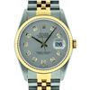 Image 1 : Rolex Mens Stainless Steel and Yellow Gold Slate Grey Diamond 36mm Datejust Jubi