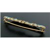 Image 4 : Antique Victorian 14k Yellow Gold Persian Turquoise Open Marquise Brooch Pin