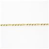 Image 5 : New Italian 14k Gold 30" Long 3.05mm Figaro Link Chain Necklace 11.92g