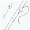 Image 7 : 14K White Gold Black Mother of Pearl & Diamond Clover Flower Pendant Necklace