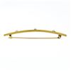 Image 3 : Art Nouveau 14k Gold Natural Seed Pearl Bar Pin Brooch