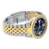 Image 4 : Rolex Mens Stainless Steel and Yellow Gold Blue VVS Diamond 36mm Datejust Jubile