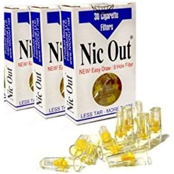 Nic-Out Cigarette Filters 3 Packs (90 Filters)