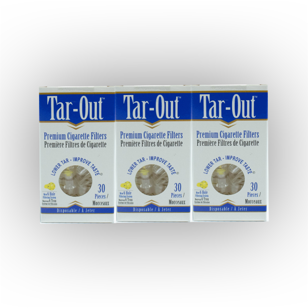 Tar-Out Cigarette Filters 3 Packs (90 Filters)