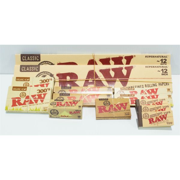 Lot of Raw Natural Unrefined Rolling Paper Items