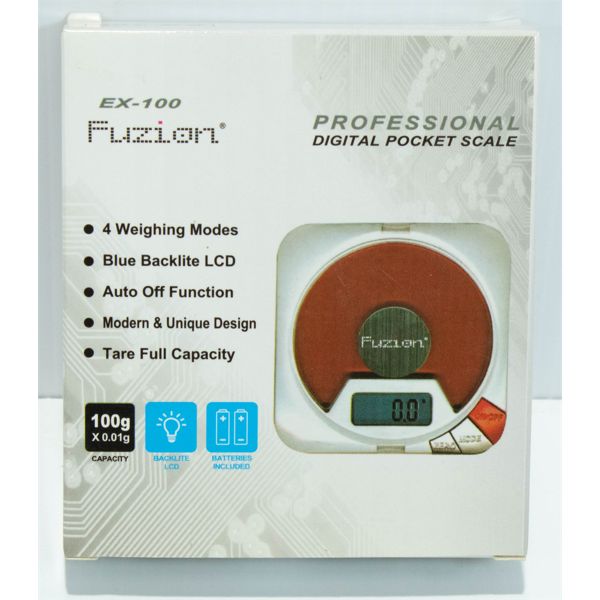 Fuzion EX-100 Digital Pocket Scale, 100 x 0.01g