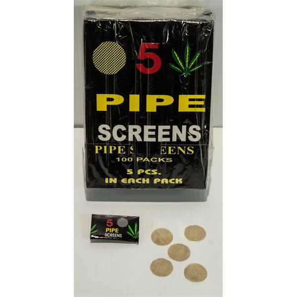 Box of 500 Pipe Screens (100 packs of 5)